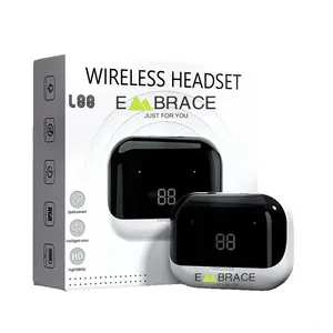 拥抱新设计的发光二极管显示器无线耳塞，带电源银行L88游戏耳机耳机入耳式