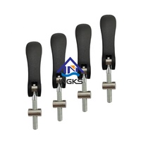 Leviers de serrage électrostatique rouge, ajustables, poignée de 20MM, avec caméra eccensoir, 7 pièces, SS303