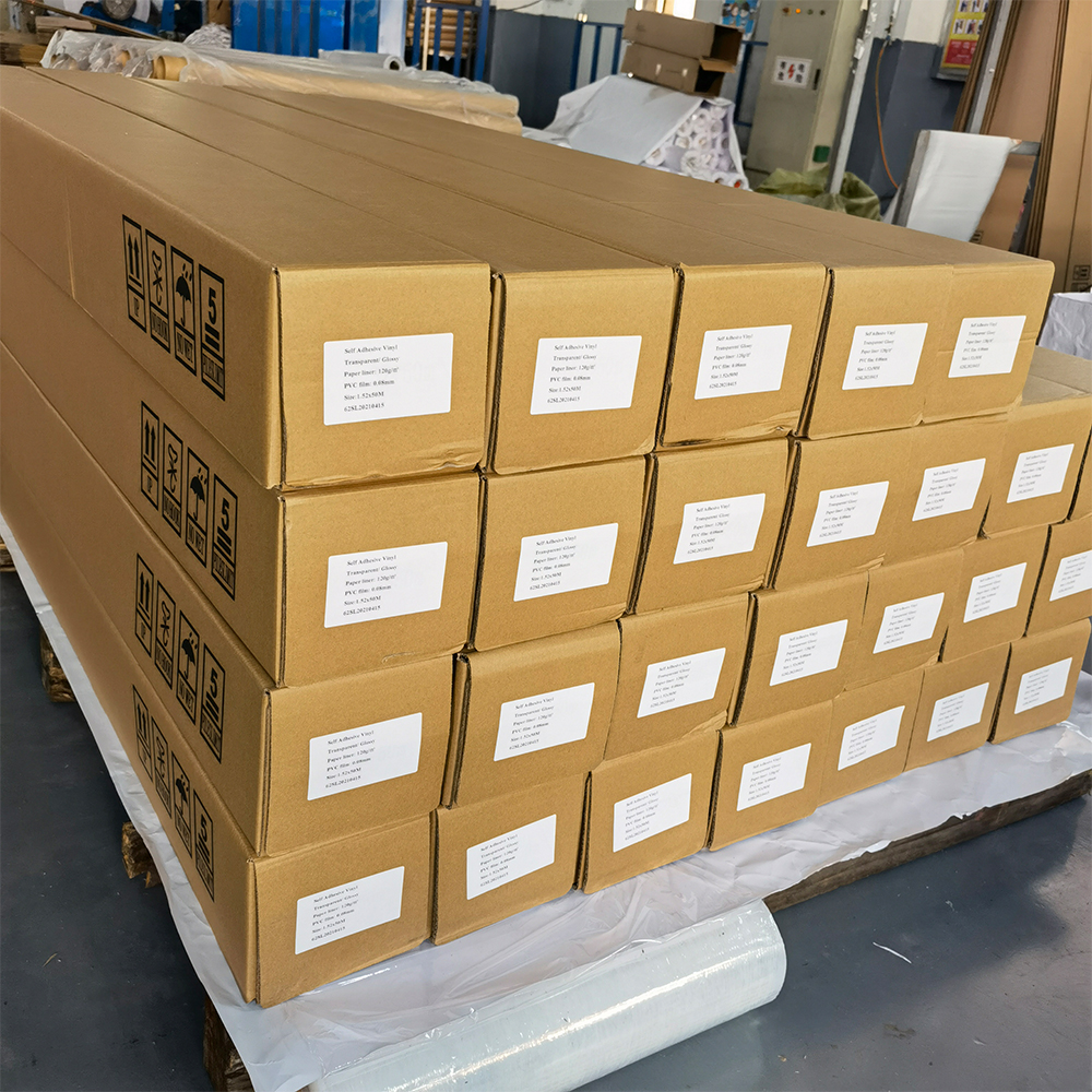 Eco Solvent Self Adhesive Printable Printing Vinyl Adhesion Pvc Vinyl Print Material with Custom logo Packaging