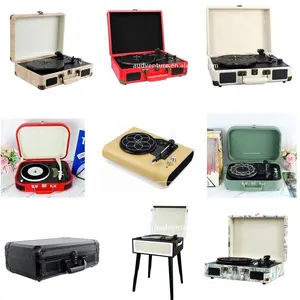 Lecteur d'enregistrement en vinyle, 3 vitesses, avec ceinture, platine BT, USB, original