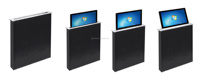 Système de conférence sans papier avec écran LCD ultra-fin, moniteur motorisé escamotable de 15,6 pouces pour ordinateur et projecteur