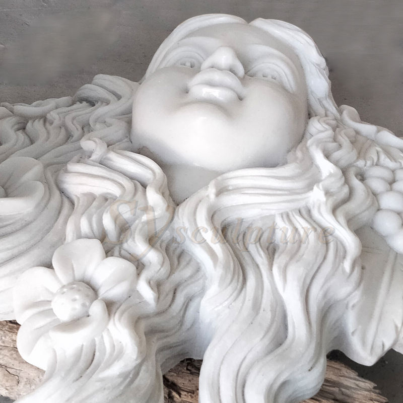 大理石の女性の頭の彫刻石のバスト像女の子の頭の壁の像| Alibaba.com