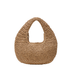 Neu Eingetroffen Hochwertige Handgefertigte Gehäkelte Papierstrohtasche für Reisen und Freizeit - Product Image 1