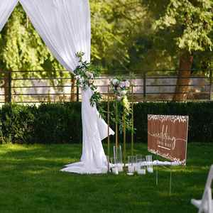 Panneaux de jardin personnalisés avec texte et logo, résistants à l'eau, aux UV et à la décoloration, durables, avec piquet en H pour la décoration extérieure de mariages et de fêtes - Product Image 6