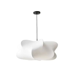 Lustre suspendu LED en soie de forme irrégulière de style japonais, design artistique <span class=keywords><strong>zen</strong></span> pour maisons d'hôtes, salons, salons de thé - Product Image 2