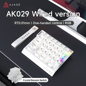 <span class=keywords><strong>Clavier</strong></span> de jeu mécanique à <span class=keywords><strong>une</strong></span> <span class=keywords><strong>main</strong></span> Ajazz AK029, 29 touches, interrupteur magnétique, filaire, ultra-portable pour ordinateur portable ou ordinateur de bureau - Product Image 5