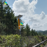 Luz de advertencia solar inalámbrica GPS sincronizada antiniebla de alta velocidad con intermitencia para contorno de tráfico y protección IP66