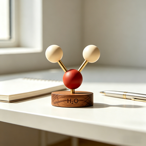 Adorno de Resina con Modelo de Molécula de Agua Personalizable BZY, Adecuado para Escritorios de Oficina, Decoración del Hogar y Regalos Navideños - Product Image 5