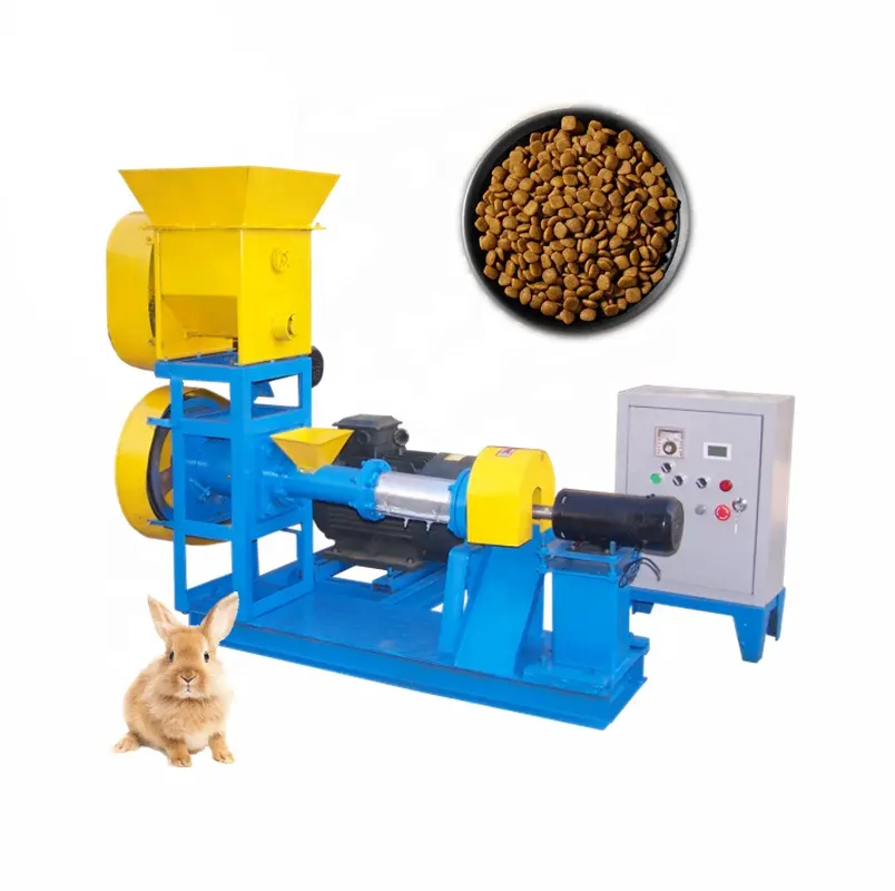 Newest Dry Type Dog Food Aquafeed Puffing Machine Floating Fish Feed Pellet Extruder