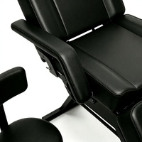 Tabouret de massage inclinable contemporain en PVC, hauteur réglable, éponge haute densité pour usage polyvalent en spa et salon