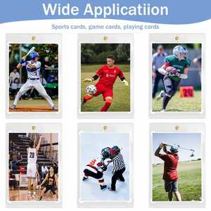 Porte-cartes magnétique 35PT, protection UV, protège-cartes sportifs transparents à chargement par le haut - Product Image 6