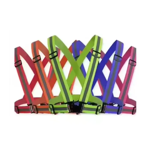 Reflective Adjustable High Elastic Safety Vest with LED Flash Airport Biking Airport Safety Vest
