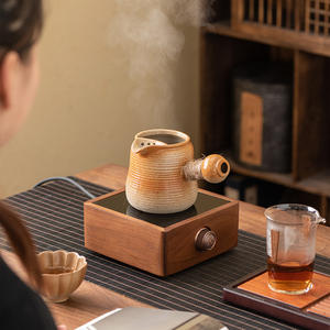 <span class=keywords><strong>กา</strong></span>ต้มน้ำไฟฟ้าเซรามิกพร้อมเตาอบเคลือบสีสำหรับชงชาและชานม ป้องกันการไหม้แห้ง - Product Image 2