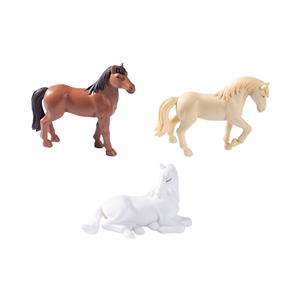 Giocattoli di figura in Pvc personalizzati artificiali per bambini in plastica con Figure di cavalli bianchi sculture realistiche portachiavi <span class=keywords><strong>serie</strong></span> modello animale - Product Image 1