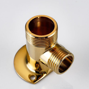<b>Shower</b> Arms Concealed To Exposed Adapter 4 6 Inch Water Pipe Bracket Base Polished Chrome Plating Easy Installation - Product Image 3