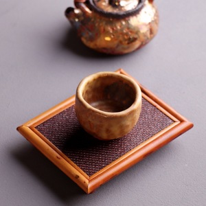 Bamboo <b>Tea</b> Mat Square Maroon Heat Resisting Traditional Chinese Style For Kung Fu <b>Tea</b> <b>Set</b> Accessories - Product Image 3