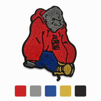 Patchs personnalisés en chenille combinés à des broderies plates, patchs hybrides brodés à plat et thermocollants pour vêtements, vestes et sacs