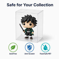 Vente en gros de boîtes de protection transparentes en PET pour Funko Pop de 10 pouces, boîte de présentation, épaisseur 0,5 mm, taille 229x214x329 mm