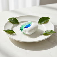 Capsules de détergent lave-vaisselle tout-en-un écologiques, adoucissant pour eau dure et dégraissant
