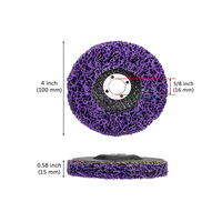 Disque de meulage extra fin en fibre de nylon Purple Diamond King Kong pour meuleuse d'angle - 100 mm/115 mm/125 mm/150 mm/180 mm
