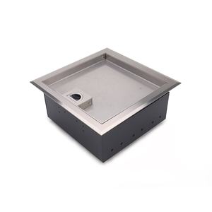 IP66 Waterproof Floor <b>Socket</b> Box with Stainless Steel Lid and Recessed Power Outlet Design - Product Image 2