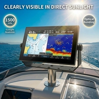 Harga Pabrik -20 hingga 70C Suhu Lebar 15.6 18.5 21.5 Inci 1500 Nits Layar Sentuh Monitor Tampilan Laut untuk Kapal Nelayan Luar Ruangan