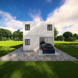 DXH Maison Conteneur Préfabriquée Personnalisée à <span class=keywords><strong>Prix</strong></span> d'Usine, 2 Étages, Type Appartement, Hôtel, Villa, avec <span class=keywords><strong>Garage</strong></span> - Product Image 6