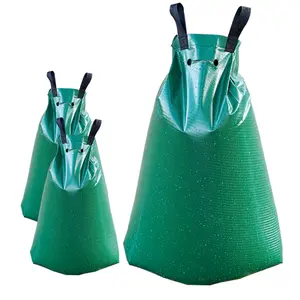 Shrub Tree Watering irrigation bag collapsible bag 20 Gal PVC Tarpaulin foldable Anti-Uv Slow Release Reinforced