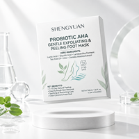 Masque exfoliant pour les pieds aux probiotiques fermentés OEM, doux, à base d'AHA, pour peaux rugueuses, fournisseur en gros sous marque privée