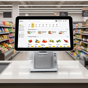 11.6/15/15.6 Inch Dual‑Screen Touch POS Machine, Built‑in Thermal <b>Printer</b> Cash Register for Retail, Restaurant, Supermarket - Product Image 1