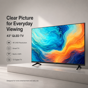 Televisor <span class=keywords><strong>SAMSUNG</strong></span> <span class=keywords><strong>QLED</strong></span> de <span class=keywords><strong>43</strong></span> Pulgadas sin Marco, Sistema Android, Nuevo Televisor Inteligente con Wifi, 4K UHD, Google Play Store, África - Product Image 3