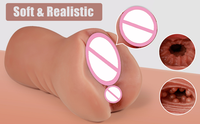 Grosir Mainan Pria 3D Silikon Lembut Realistis untuk Menghilangkan Stres Tekstur Mirip Asli OEM Dapat Disesuaikan Masturbasi Cup Pria