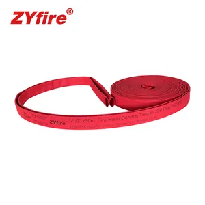 ZYfire Firefighting Equipment FM Approved Single Jacket TPU Brigade Lay Flat Fire Water Hose For Fire Fighting