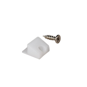 Disiwei Plastic Back Panel Corner Bracket White 45 Degree <b>Cabinet</b> Shelf Support Furniture Connector - Product Image 4