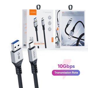 <span class=keywords><strong>VIDVIE</strong></span> 10Gbps Transmisión de alta velocidad 3A 1M Usb <span class=keywords><strong>Cargador</strong></span> móvil <span class=keywords><strong>Tipo</strong></span> <span class=keywords><strong>C</strong></span> Cable Chargeur Teléfono - Product Image 1