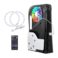 Bande lumineuse flexible RVB icône néon pour console PS5 3 modes de contrôle 8 couleurs 400 + effets bricolage décoration accessoires de jeu LED