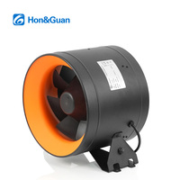 Ventilateur en ligne à flux mixte EC 250 mm 220-240 V, moteur à profil bas, contrôle de vitesse 0-10 V, grand débit d'air