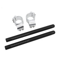 Set Setang Clip-On CNC FULLREVRACING Straight Through dari Aluminium Alloy, Terpisah, 31-41mm untuk Sepeda Motor
