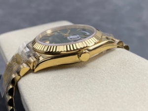 Reloj Mecánico Impermeable de Súper Calidad, 41 mm, Fábrica PPM, Acero 904L, Movimiento 3255, 228238, Peso 208 g, Reloj Verde President - Product Image 4