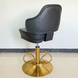 Sillas de <span class=keywords><strong>Casino</strong></span> de Alta Gama, Giratorias, con Elevación, Taburetes de Juego, Ajustables, de Cuero Genuino, para Máquinas Tragamonedas y Póker - Product Image 3