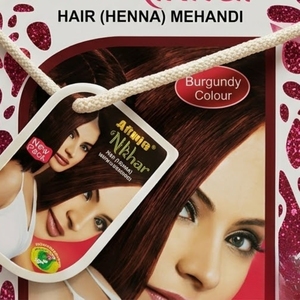 Henné pour cheveux Afrin Nikhar Bourgogne, poudre de couleur naturelle Mehandi pour femmes et hommes, longue durée, brillant, écologique, lavable, 30g - Product Image 3