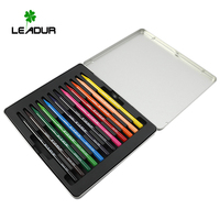LEADUR Papeterie Scolaire Promotionnelle – Ensemble de Crayons de Couleur Sans Bois 12 Couleurs 145x7.2mm – Logo OEM Chine – Pour Croquis – Certifié ISO9001