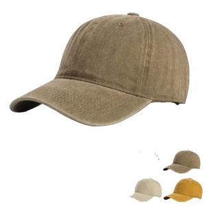 Casquette de baseball vintage délavée et vieillie, non structurée, à 6 panneaux, pour l'extérieur, les voyages, protection solaire, avec logo brodé personnalisé - Product Image 1