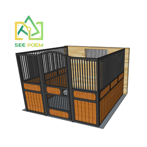 बांस घोड़ा अस्तबल घोड़े स्टाल भक्षण और पीने के साथ खेत आंत - Product Image 2