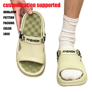 Sandalias EVA para <span class=keywords><strong>Hombre</strong></span> al por Mayor, con Logotipo Personalizado, Antideslizantes, Ligeras, Transpirables, con Suela Gruesa, para Playa, Verano, Aire Libre, Casuales - Product Image 1