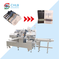 Machine d'emballage automatique de chaussettes CB-300SK, haute productivité, scellage de sacs en plastique, moteur contrôlé par PLC