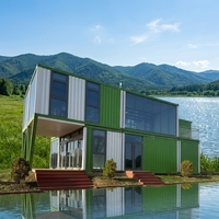 SKYLINE Maison conteneur modulaire portable personnalisée 20ft 40ft ignifuge, facile à installer, pour bureau, camp ou mini-maison