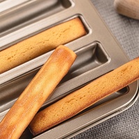 Moule à gâteau 6 tasses Financier Moule à gâteau antiadhésif Petit Muffin Cupcake Madeleine Cookie Tin Tray Moule Plats et casseroles de cuisson
