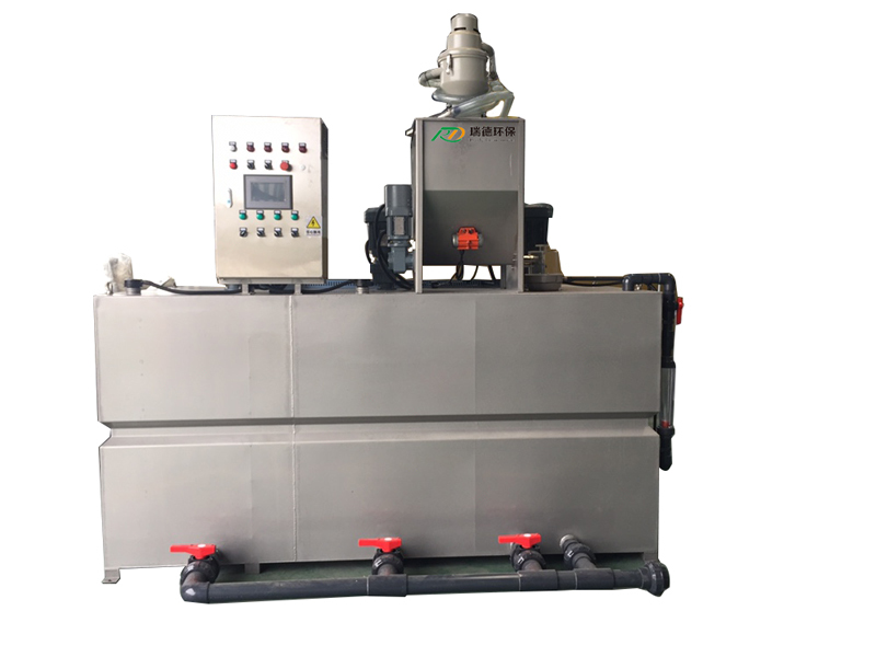 Floculante de dosificación de integración para la máquina de tratamiento de aguas residuales