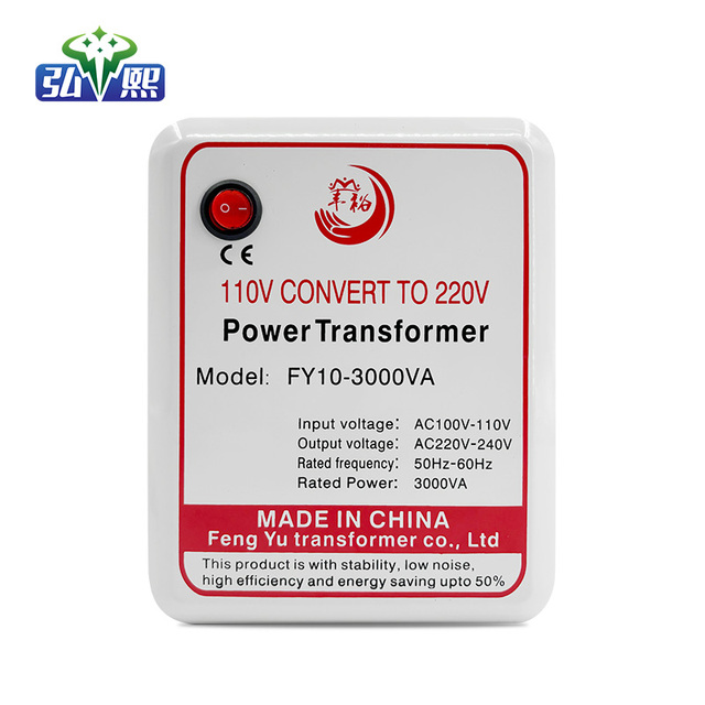 High Quality 3000W Toroidal Transformer Single Phase CE for 110V/100V Input to 220V 50Hz Voltage Conversion FY10-3000VA